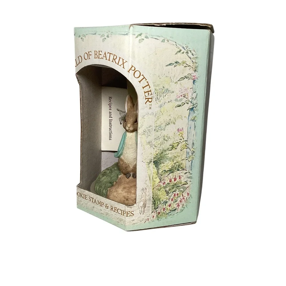 Vintage 1997 Beatrix Potter Peter Rabbit Cookie Stamp Hill Design Inc Boxed